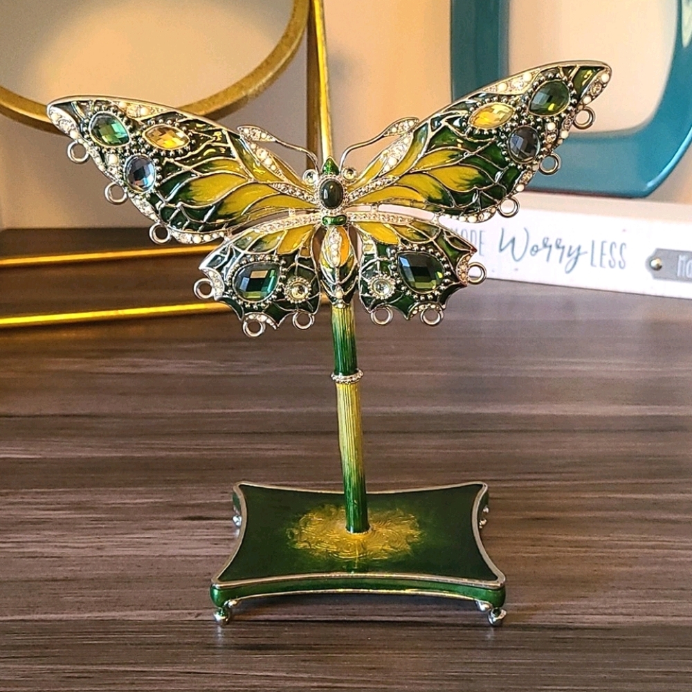 Beautiful metal butterfly earring stand